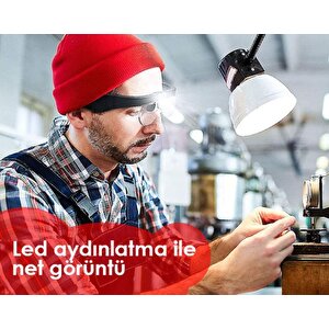 Texta 11537dc Şarj Edilebilir Ledli Gözlük Büyüteç