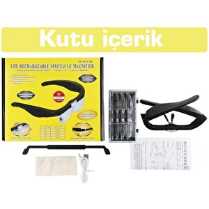 Texta 11537dc Şarj Edilebilir Ledli Gözlük Büyüteç