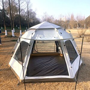 Tam Otomatik Altıgen 8 - 10 Kişilik 280 X 280 X 160 Cm 210d Oxford Kumaş Çadır Tdrtr