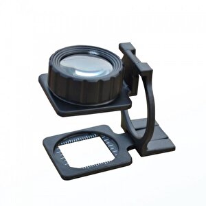 Tekstilciler Için  Kumaş Kontrolü Büyüteç Katlanan Metal 15x Büyütme Tdrtr