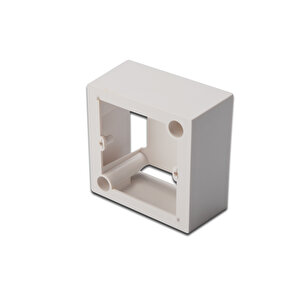 Digitus Sıva Üstü Kutu, Beyaz Renk, 80 X 80 Mm Digitus Surface Mount Box For Faceplates, 80x80 Mm, Color Pure White French Layout