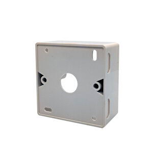 Beek Keystone Jack (rj11&amp;rj45) Takmak İçin Fransız Tipi Sıva Üstü Kutu, 80 X 80 Mm, Beyaz Renk Beek French Back Box For Facepl