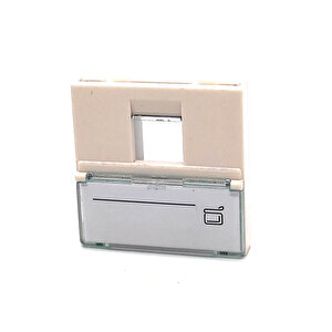 Beek Keystone Jack (rj11&amp;rj45) Takmak İçin Fransız Tipi Tekli Priz (45/45 Mm), Şeffaf Etiket Alanına Sahip, Beyaz Renk Beek Fr
