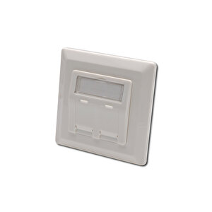 Keystone Jack Takmak İçin 2’li Priz (50/50 Mm) Çerçevesi (80/80 Mm), Tozdan Korumak Amacıyla Kapaklı Tdrtr