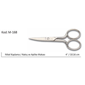 Rose Europe Kalın Nakış Makası Süper Kalite No:4 10,16 Cm Tdrtr