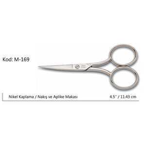 Rose Europe Az Kalın Nakış Makası Süper Kalite No:4,5 11,43 Cm Tdrtr
