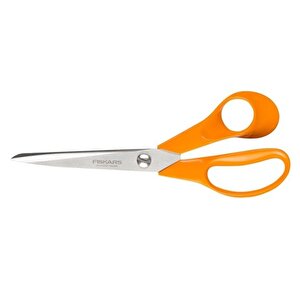 Fiskars 9863 M206 Kumaş Deri Ve Karton Makası No: 9,5 Inç / 24 Cm - Paslanmaz Çelik