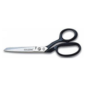 232-8 Tekstil / Yatık Regula Makası No: 8 Inç / 20,32 Cm - Nikel Kaplama, Siyah Saplı Tdrtr