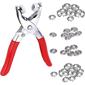 Metal Çıtçıtlı Düğme Pensesi Ve Düğmesi (25 Set) Tdrtr