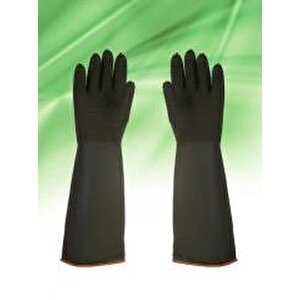 Asit Eldiveni Siyah Kauçuk 60 Cm Tdrtr