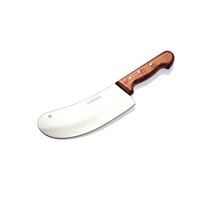 Bursa Paslanmaz Mutfak Soğan Satırı, Börek Bıçağı No:2, 18 Cm - Ahşap Sap Tdrtr