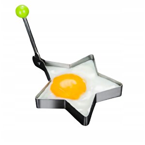 Metalik Yıldız Şeklinde Metal Omlet Yumurta Ve Krep Kalıpları