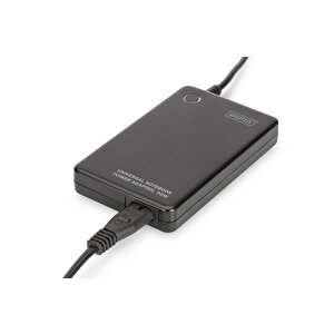 Digitus Notebook İçin 90w Güç Adaptörü, 11 Farklı Adaptör Fişli, Usb Port Ile Şarj Imkanı Tdrtr
