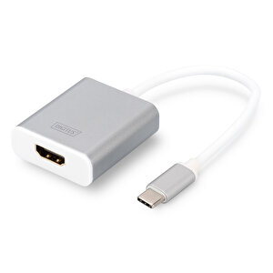 Digitus Usb 3.0 (usb Tip C) &lt;-&gt; 4k Hdmi Grafik Adaptörü, 20 Cm Kablo Uzunluğu, Alüminyum Gövde, Çip Takımı: Ag9310&lt;br&gt;