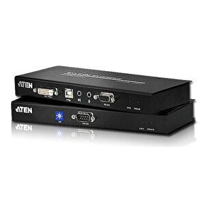 Dvi Cat 5 Kvm (keyboard/video Monitor/mouse) Mesafe Uzatma Cihazı, Ses (hoparlör Ve Mikrofon) Bağlantı Desteği, 60 Metre, Usb Kons