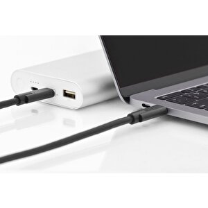 Usb Tip C (usb 3.1) Bağlantı Kablosu, Tip C Erkek  Tip C Erkek, 1 Metre, Gen2, 5a, 10gb, Ce, Siyah Renk Usb Type-c Connection Cabl