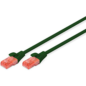 Digitus Patch Kablo, U-utp, Cat. 6, 1 Metre, Awg 26/7, Cu, Lszh, Yeşil Renk Tdrtr