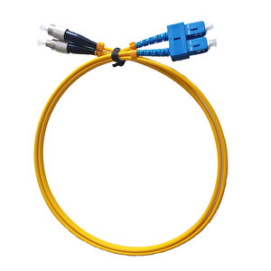 Beek Fc-sc Fiber Optik Patch Kablo, Os 2 9/125 Singlemode, 3.0mm, Lszh, 1 Metre Tdrtr