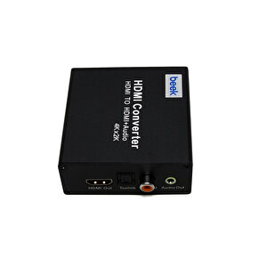 Beek Hdmi  Hdmi + Ses Sinyal Çeviricisi,  1 X Hdmi Giriş, 1 X Hdmi Çıkış + Toslink Ses Çıkışı (spdif Yuva) + Coax Ses Çıkışı (cinc