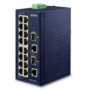 Endüstriyel Tip Yönetilemeyen Ethernet Switch (industrial Unmanaged Ethernet Switch 16-port 10/100tx 2-port Gigabit Tp/sfp Combo -