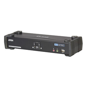 2 Port Usb Dvi Dual Link Kvmp™(keyboard/video Monitor/mouse) Periferi (çevre Cihazlarla (usb) Bağlantı Kurabilir) Switch, 3d Deste