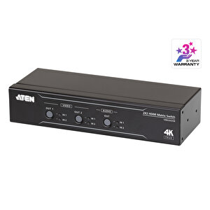 2 X 2 True 4k Hdmi Matrix Switch With Audio De-embedder Tdrtr