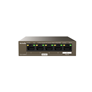 Teg1105pd 5-port Gigabit Pd Switch With 4-port Poe