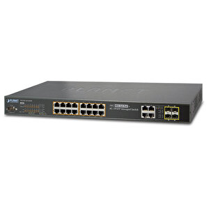 L2+ Yönetilebilir Switch (l2+ Managed Switch) 16-port 10/100/1000base-t Ieee 802.3 At/af Poe+ Injector (port Başına 30.8 Watt) (po