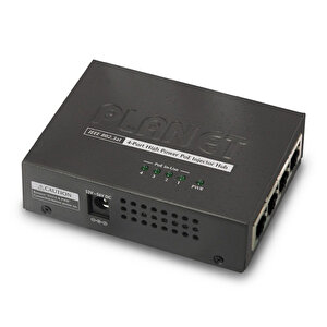 4-port 10/100/1000base-tx Ieee 802.3at/af Poe+ Injector Hub Tdrtr