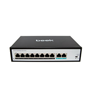 Beek Yönetilemeyen Poe+ Switch 8 X 10/100mbps Ieee802.3af/at Poe+ Port (port Başına 30.8 Watt) (poe Güç Bütçesi Maks. 120 Watt) 2