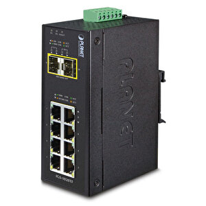 Endüstriyel Tip Yönetilemeyen Switch (industrial Unmanaged Switch) 8-port 10/100/1000mbps 2 X 1000base-sx/lx/bx Sfp/mini-gbic Yuva