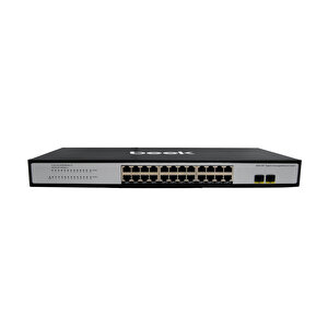 Beek Yönetilemeyen Gigabit Switch 24 X 10/100/1000mbps Port 2 X 1000base-x Sfp Yuva Fansız Beek 24 Ports Gigabit Ethernet Sw Tdrtr