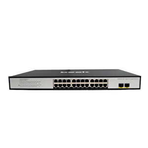 Beek Yönetilemeyen Poe+ Switch 24 X 10/100/1000mbps Ieee802.3af/at Poe+ Port (port Başına 30.8 Watt) (poe Güç Bütçesi Maks. 400 Wa