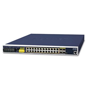 Endüstriyel Tip Yönetilebilir Ethernet Switch (industrial Managed Ethernet Switch) L3 24-port 10/100/1000t 802.3at/af Poe+ (port B
