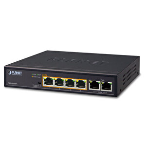 Yönetilemeyen Masaüstü Tip Switch (unmanaged Desktop Switch)  4-port 10/100tx Ieee 802.3at/af Poe+ Injector (port Başına 30.8 Watt