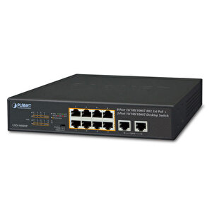 Yönetilemeyen Masaüstü Tip Switch (unmanaged Desktop Switch) 8-port 10/100/1000t Ieee 802.3 At/af Poe+ Injector (port Başına 30.8