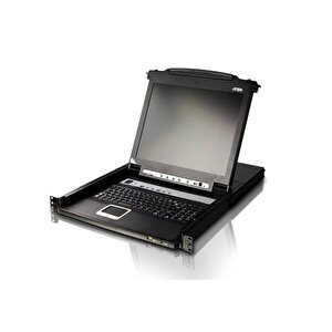 Sürgülü Kasaya Sahip, 19 Arkadan Aydınlatmalı Lcd Ekran, Touchpad’i Ve Türkçe Klavye Si Bulunan 16 Port Ps/2-usb Kvmp™ (periferi/