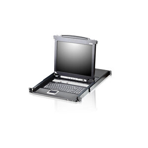 Sürgülü Kasaya Sahip, 19 Arkadan Aydınlatmalı Lcd Ekran, Touchpad’i Ve Türkçe Klavye Si Bulunan 8 Port Ps/2-usb Kvmp™ (periferi/ Ç