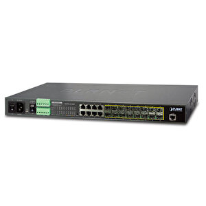 Layer 2+ Yönetilebilir Metro Ethernet Switch (layer 2+ Managed Metro Ethernet Switch) 16 X 100/1000base-x Mini-gbic/sfp Yuva 8 X 1