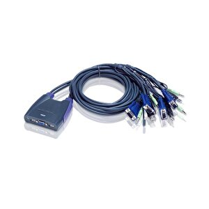 4 Portlu Usb Vga Kvm (keyboard/video Monitor/mouse) Switch, Hoparlör Bağlantısı Mevcut, Masaüstü Tip Tdrtr