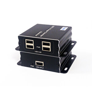 Beek Cat 5 Usb 2.0 Sinyal Uzatma Cihazı,  Alıcı (receiver) Ve Verici (sender) Birim Dahil, 4 Port Usb 2.0 Hub, 60 Metre, Alüminyum