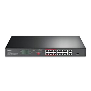 16-port 10/100 Mbps + 2-port Gigabit Rackmount Switch With 16-port Poe+ Tdrtr