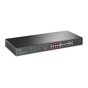 16-port 10/100 Mbps + 2-port Gigabit Rackmount Switch With 16-port Poe+ Tdrtr