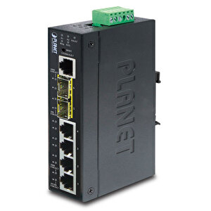 Endüstriyel Tip Yönetilebilir Ethernet Switch (industrial Managed Ethernet Switch) Basic L3 4 X 10/100/1000base-t Gigabit Ethernet