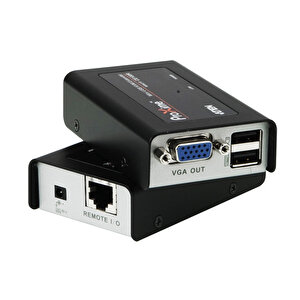 Vga Cat 5 Kvm (keyboard/video Monitor/mouse) Mesafe Uzatma Cihazı,  Usb Konsol, 100 Metre Usb Vga Cat 5 Mini Kvm Extender (1280 X