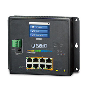 Endüstriyel Duvar Tip Yönetilebilir Switch (industrial Wall-mount Managed Switch) 8-port 10/100/1000t Ieee 802.3at/af Poe+ Injecto