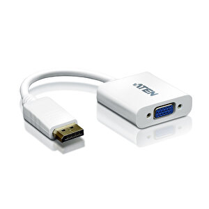 Displayport (dp) &lt;-&gt; Vga Adaptörü, Dp Erkek - 1 X Hdb-15 Dişi (mavi Renk), 1920x 1200  (pc) @60hz 1080p (hdtv), Kablolu, 0.2