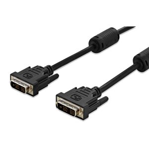 Dvi-d Bağlantı Kablosu, Dvi-d (18+1) Erkek - Dvi-d (18+1) Erkek, 2x Ferrite Kömürlü, 3 Metre, Ul, Awg 30, Siyah
Digitus Dvi Connection Cable, Dvi(18+1), 2x Ferrit M/m, 3.0m, Dvi-d Single Link, Bl