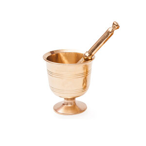 Tarihi Phantom El Yapımı Pirinç Havan Yarımlık, 8 Cm