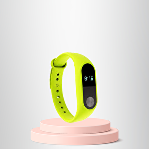 Mi Band 3-4 Uyumlu  Silikon Kordon M3-m4 Uyumlu Fistik Yeşi̇li̇